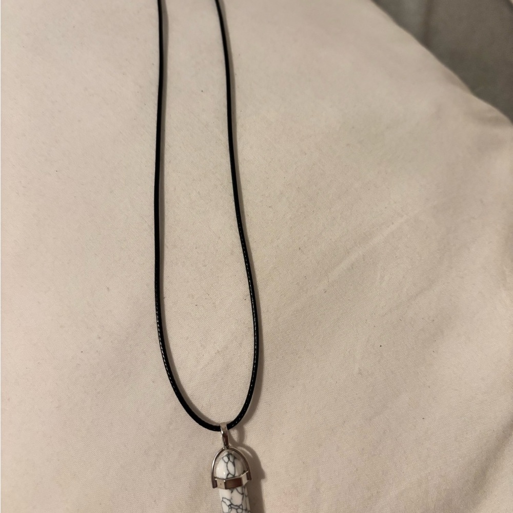 Elegant White Pendant Necklace